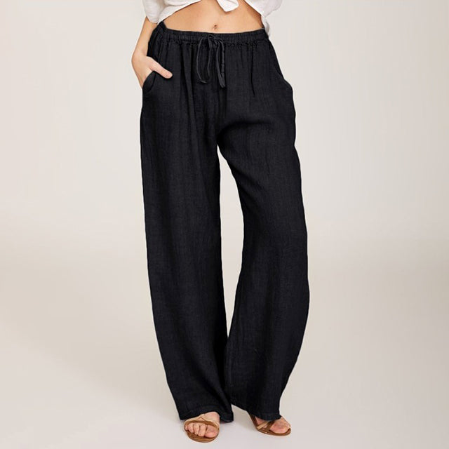 Enara - Comfortable Trousers with Drawstring