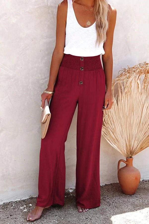 Riana - High-Waisted Relaxed Trousers