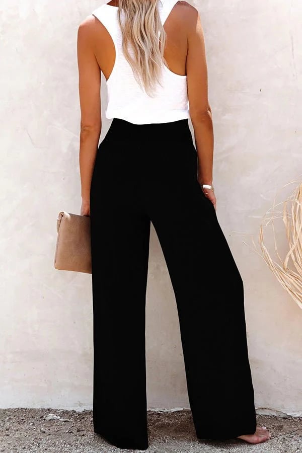Riana - High-Waisted Relaxed Trousers