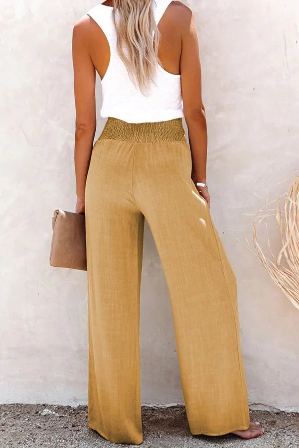 Riana - High-Waisted Relaxed Trousers
