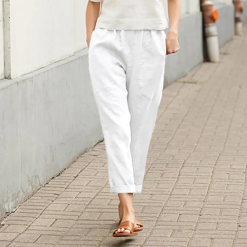 Kriza - Wide-Leg Trousers with Pockets