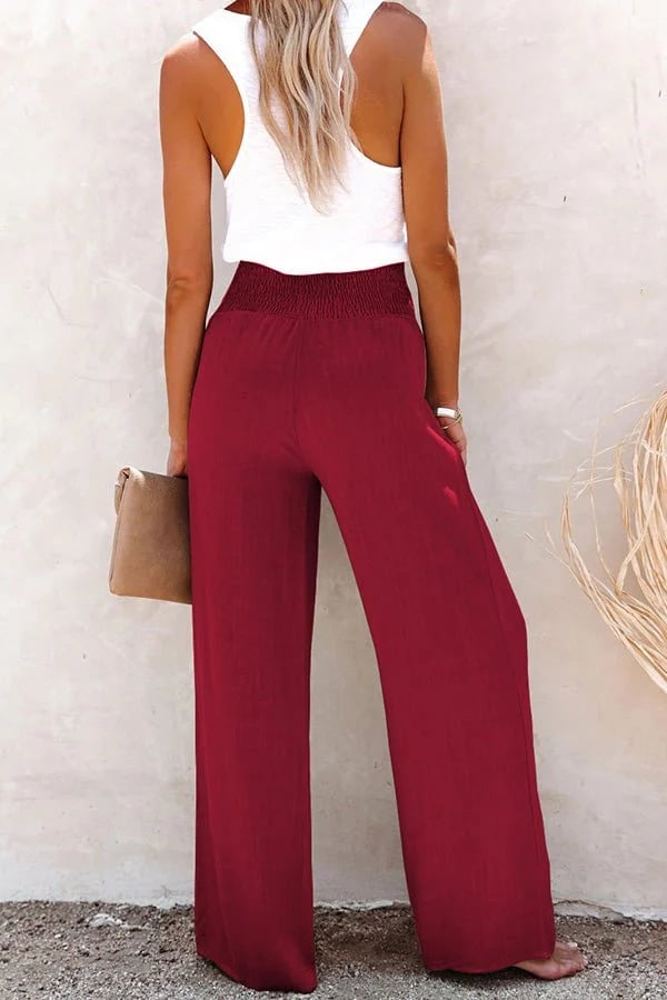 Riana - High-Waisted Relaxed Trousers